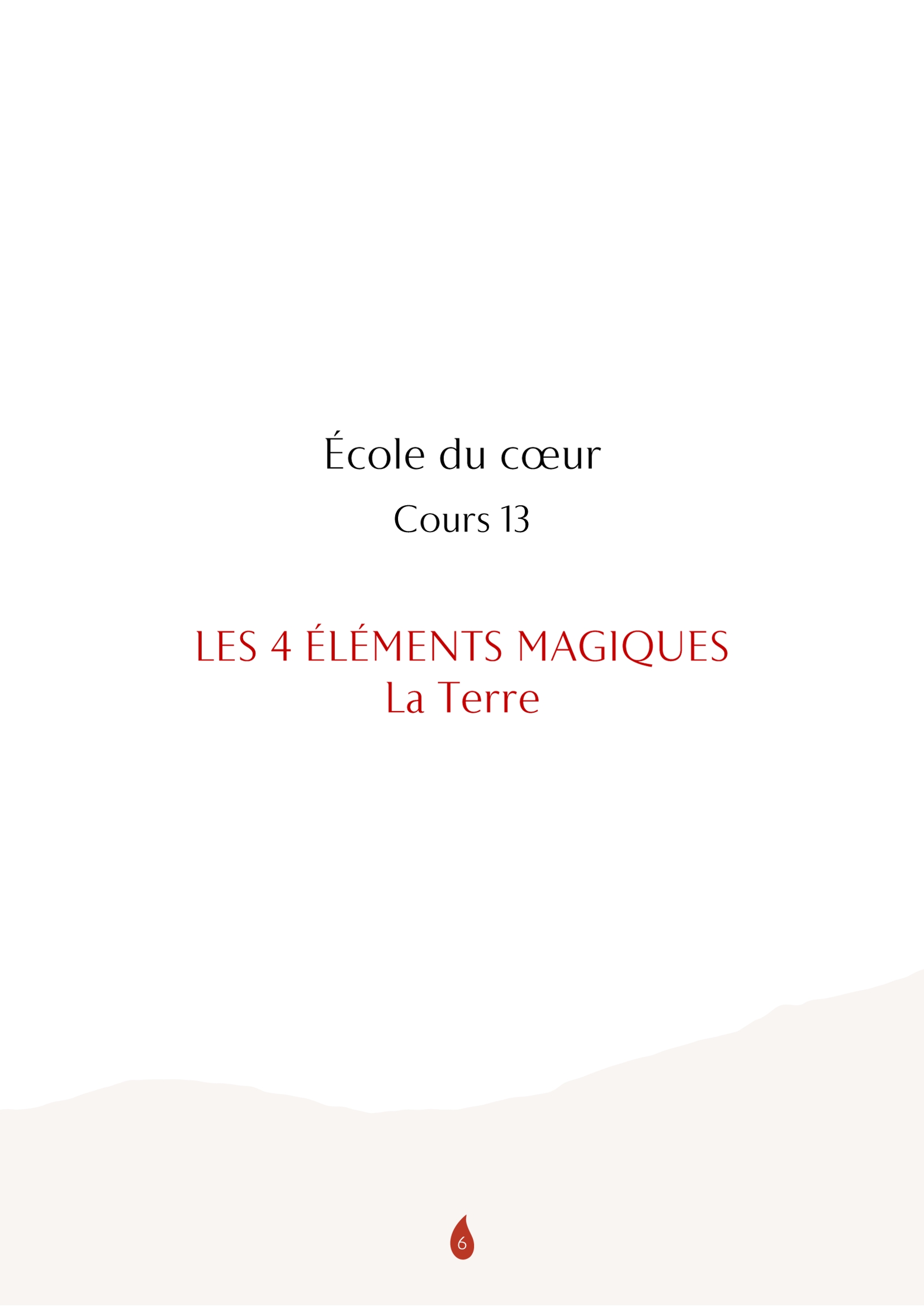 École du cœur – Les 4 éléments magiques : la terre – Image 6